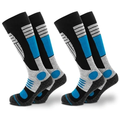 Bild av Occulto skidstrumpor män 2 pack, 4 pack (modell: Felix) par blå 43 46