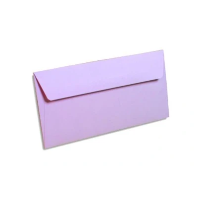 Bild av Clairefontaine Ref 5865C Pollen, självhäftande kuvert (paket med 20) DL storlek, 120 gsm papper, skrivarkompatibel, syrafri, remsa för enkel tätning lila