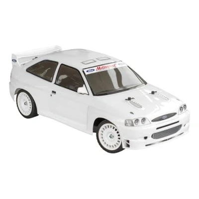 Bild av Tamiya 58691 1:10 Ford Escort Custom (TT 02) fjärrstyrd bil, fordon, modelltillverkning, montering, hobby, RC byggsats, olackerad