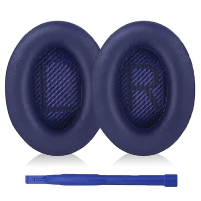 Bild av Aiivioll Ersättningshörlurar för Bose QC35, kompatibla med QuietComfort 35 (QC35) och II (QC35 II) Over Ear hörlurar (Mörkblå)