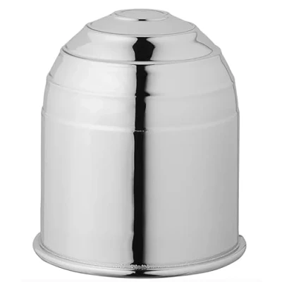 Bild av Dragkroklock, 50 mm gummi/plast, dragkrok, skyddskåpa, kulhuvud för släpvagn, personbil, lastbil, RV (kromefärgad)
