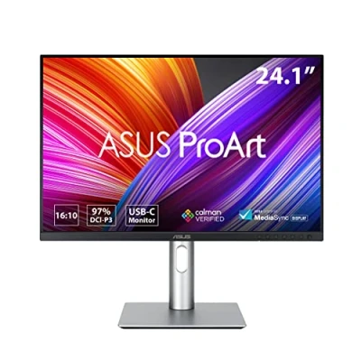 Bild av ASUS ProArt PA248CRV 24,1 tum WUXGA professionell skärm 16:10 IPS, 1920 x 1200 ergonomisk, pivot, Calman, hög färgåtergivning, HDR 10 DP in/ut Daisy Chain, HDMI, 96 W USB C, hub, högtalare