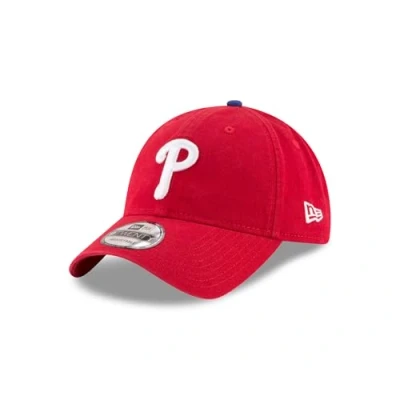 Bild av New Era MLB Röd unconstructed Keps Philadelphia Phillies Core Classic 9TWENTY Rep Red Dad Cap @ Hatstore