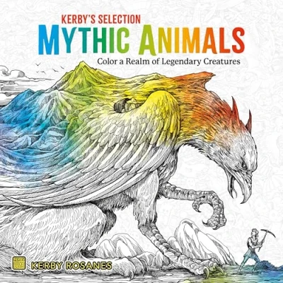 Bild av Mythic Animals: Color a Realm of Legendary Creatures