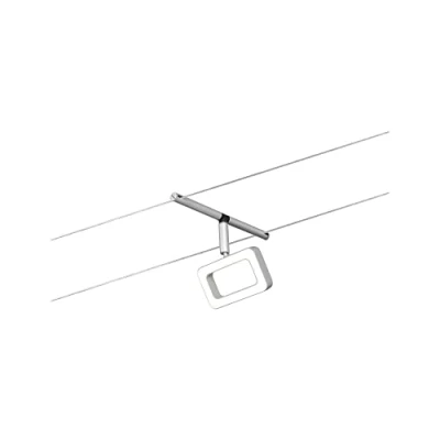 Bild av Paulmann 94482 LED kabelsystem Frame single spot inkl. 1x4,8 W varmvit matt krom, krom plast, metall belysningssystem 3000 K