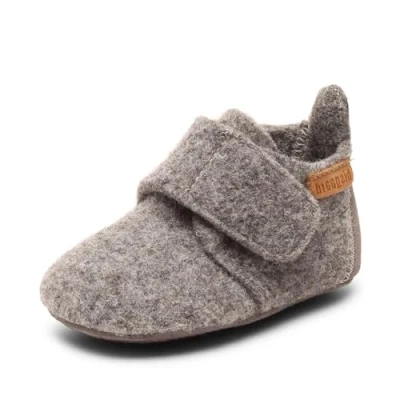 Bild av Bisgaard Unisex Tofflor &amp; inneskor för barn, Storlek: 24, Grey Skinn och textil
