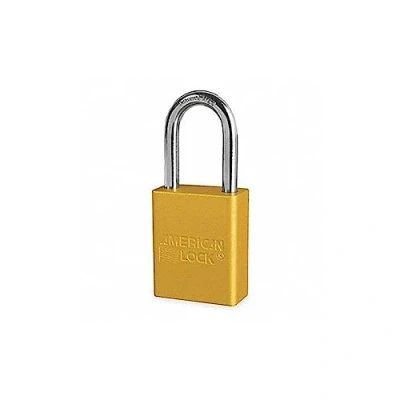Bild av American Lock A1106YLW hänglås, KD, gul, 1/4 tum Dia.