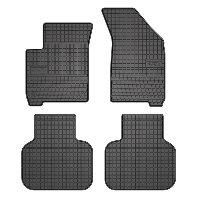 Bild av FROGUM 546207 Ensemble de tapis sol Caoutchouc avant et arrière 4 noir Sur mesure FIAT: Freemont