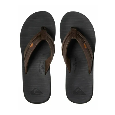 Bild av Quiksilver Carver Squish Tåsandaler, Storlek: 43, Brown/black/brown Konstmaterial