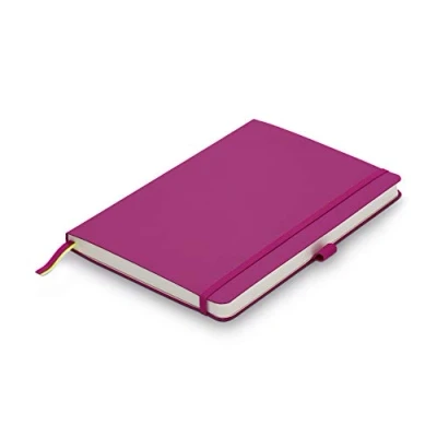 Bild av lamy paper Softcover A5 Anteckningsbok 810 format DIN (145 x 210 mm) i rosa med linjering, 192 sidor och elastiskt band