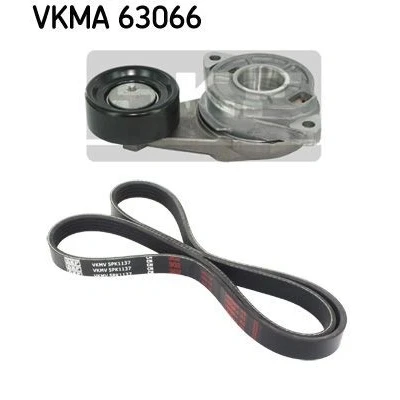 Bild av SKF VKMA 63066 Jeu de courroies trapézoïdales à nervures HONDA: Jazz 3, CIVIC 8 Hatchback