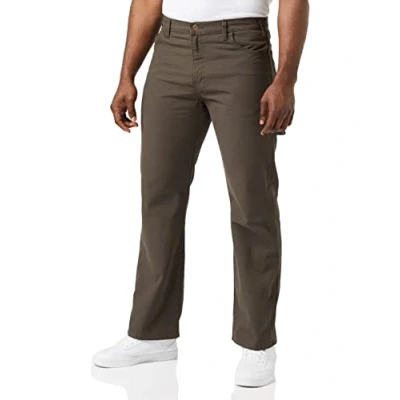 Bild av Dickies mäns avslappnade passform raka ben snickare anka jeans arbete verktygsbyxor, Svart Oliv, 34W x 30L