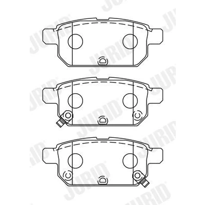 Bild av JURID 573384J Jeu de plaquettes frein avec indicateur d&#039;usure sans accessoires SUZUKI: SWIFT 4, Vitara IV SUV, SX4 II S Cross