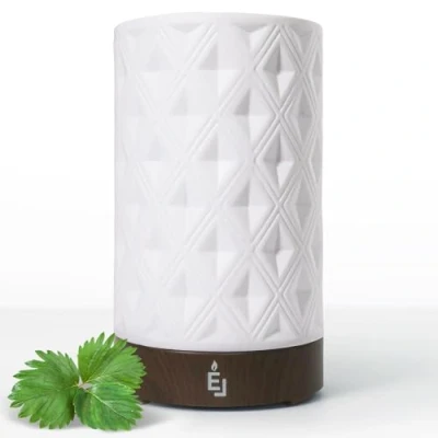 Bild av Earnest Living diffuser för eteriska oljor hemmet vit keramisk aromaterapi 100 ml automatisk avstängning diffusorer elektrisk aromdiffusor gåva