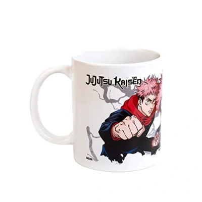 Bild av Grupo Erik Jujutsu Kaisen Yuji &amp; Sukuna Ceramic Mug 35 cl 350 ml 3.74 x 3.15 inch 9.5 8 cm Coffee Tea Manga