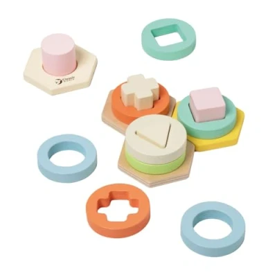 Bild av Classic World Wooden Shapes Matching Game