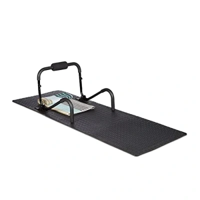 Bild av Relaxdays Skyddande golvmatta anti chock träningsmattor, set med 24 undermattor, svart, 48 60 x cm