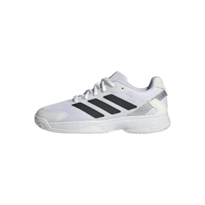 Bild av adidas Performance Ubersonic All court tennisskor cloud white core black silver metallic för barn, Storlek: 38 Textil/syntet