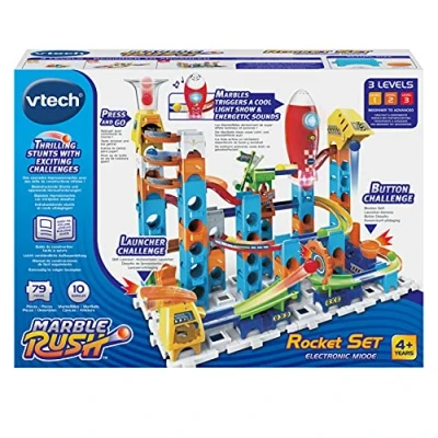 Bild av VTech Marble Rush Rocket Set Electronic M100E, Circuit Byggleksak barn +4 år ESP version