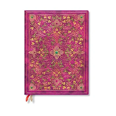 Bild av Diamond Jubilee (Sangorski &amp; Sutcliffe) Ultra Horizontal 12 month Dayplanner 2024 (Elastic Band Closure)