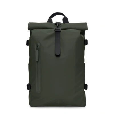 Bild av Rains Rolltop Large Unisex Ryggsäck, Storlek: One Size, Green
