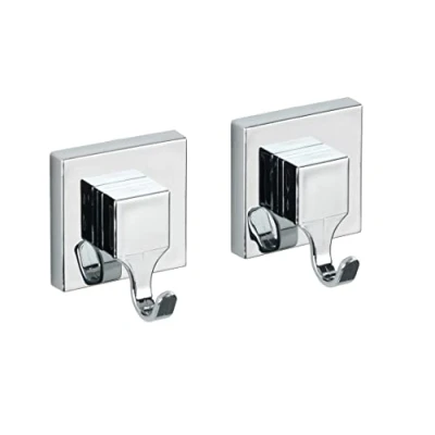 Bild av Wenko 22688100 Väggkrokar, Silver, 5 x 6 7 cm, Paket med 2