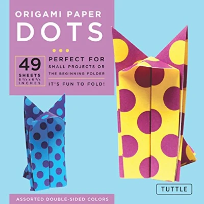 Bild av Origami Paper Dots 6 3/4&quot; 49 Sheets: Tuttle Paper: Sheets Printed with 8 Different Patterns: Instructions for Projects Included