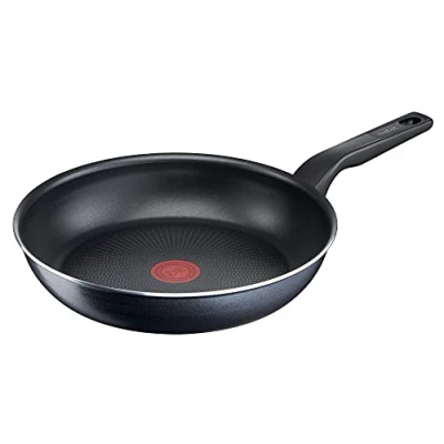 Bild av Tefal C38506 XL Force stekpanna 28 cm non stick tätning resistent robust termosignal Diffusion Base stekpannebas extra stor form stabilt handtag svart