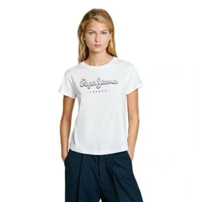 Bild av Pepe Jeans GAIA Tshirt med print, Storlek: Medium, White