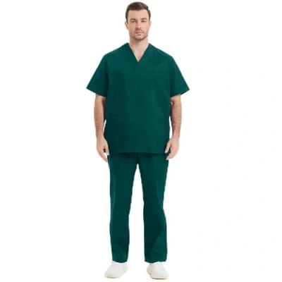 Bild av MISEMIYA Uniforms Scrub Unisex Medicinska Uniformer Sanitära Set BZ 817 8312, grön, 4XL Vuxen,