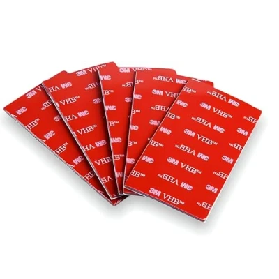 Bild av Dpm tapes 3M VHB dubbelhäftande tejp extra stark akrylskum rektangulär vattentät och hög temperaturbeständighet för bil, hem kontor (25 mm x 50 15 st)