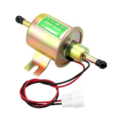 Bild av QWORK® Bränslepump i mässing 12 v, elektronisk bränslepump, modell HEP 02A, för bensin och diesel