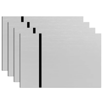 Bild av ATOMSTACK Dubbelfärgade plastplattor, 4 stycken 20 x 30 cm (12 8 tum) lasergravyr metallfärg ABS akrylplattor för individuella personliga skyltar, märken, gör det själv