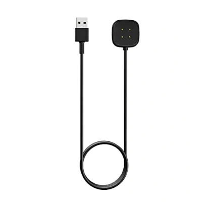 Bild av MoKo Charger Compatible with Fitbit Versa 4/Versa 3/Sense 2/Sense Smartwatch, Magnetic Replacement Charging Dock USB Cable Cord 3.3FT/1M, Black