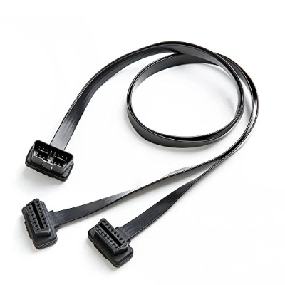 Bild av bbfly B4 OBD II OBD2 16 stifts splitterförlängning, 1 x hane och 2 hona, förlängningskabel, adapter (1 FT/30 cm)