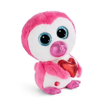 Bild av NICI Cuddly Toy Glubschis Penguin Bluma 15 cm Pink Swinging Sustainable Soft Plush Cute for Cuddling and Playing, Children Adults, Great Gift Idea