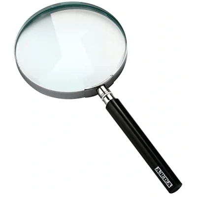 Bild av Arda förstoringsglas Klassisk med optiskt glas. Förstoringslinser 2 x zoom, linsdiameter på 100 mm