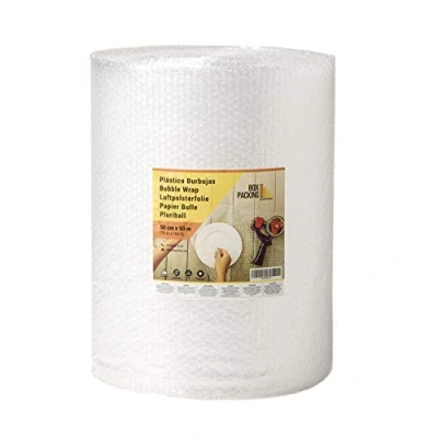 Bild av BOXPACKING Plastic Bubblor förpackning 50 cm bred x meter lång Paperrulle Packning Flyttning Bubbla Papper för
