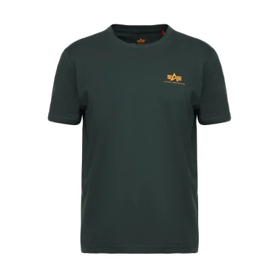 Bild av Alpha Industries Small LOGO Tshirt med print, Storlek: XS, Dark petrol