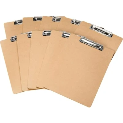 Bild av amazonbasics DHCB001 10 Urklipp, Brun, st
