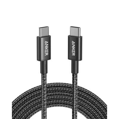 Bild av Anker Nylon USB C till kabel, 100W Type 3m, snabbladdning för MacBook Pro 2020, iPad Air 4, Galaxy S20 Plus S9, Pixel, Switch, LG V20 m.fl (Svart)