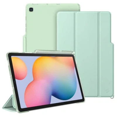 Bild av Fintie Fodral för Samsung Galaxy Tab S6 Lite 10,4 tum 2024/2022/2020 surfplatta tunt skyddsfodral med transparent baksida och automatisk sömn/väckningsfunktion, mint