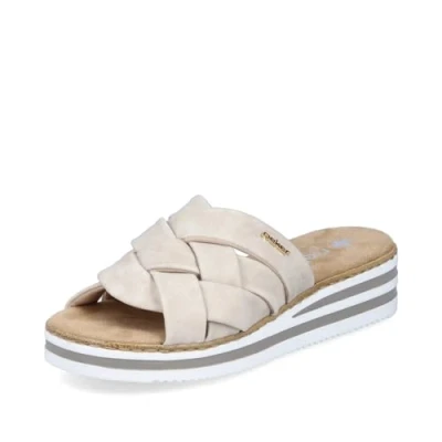 Bild av Rieker Damsandaler V0208, damtofflor, Beige 60, 40 EU smal
