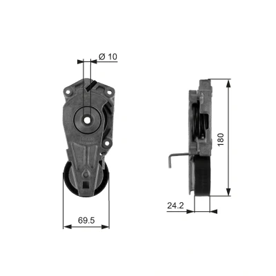 Bild av GATES FleetRunner Micro V Kit T38405 Poulie Tendeur MINI: 3/5 portes, Cabriolet