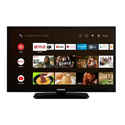 Bild av Telefunken XH24AN550MV 24 tums TV/Android Smart TV (HD redo, HDR, Triple Tuner, 12 volt, Bluetooth) [2023], svart