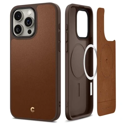 Bild av CYRILL by Spigen Kajuk Mag Skal Kompatibel med iPhone 15 Pro Max (2023) Saddle Brown
