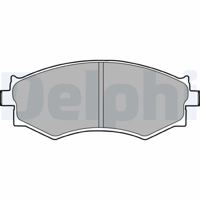 Bild av DELPHI LP1228 Jeu de plaquettes frein avec indicateur d&#039;usure tôle anti bruit sans accessoires NISSAN: 200SX