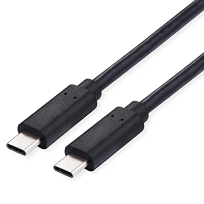 Bild av VALUE USB 2.0 kabel, C C, ST/ST, 100 W, svart, 1 m