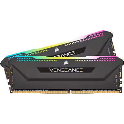 Bild av Corsair VENGEANCE RGB PRO SL 32GB (2x16GB) DDR4 3600 (PC4 28800) C18 Desktop Memory Svart