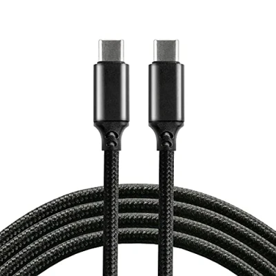 Bild av everActive USB C PD kabel, nylonkabel, med 100 W snabbladdningsstöd, Power Delivery 5 A, cm lång, modell: CBB 1PD5, 1 m